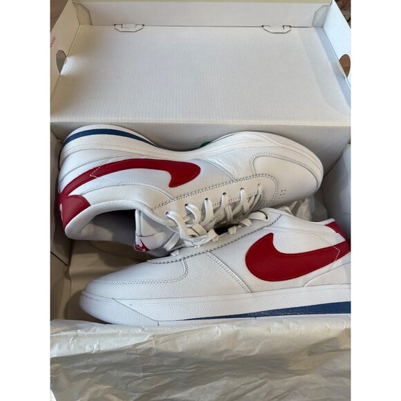 Nike Book 1 Forest Gump Cortez Sneakers White Varsity Red 13 New in Box Shoes - Picture 8 of 16